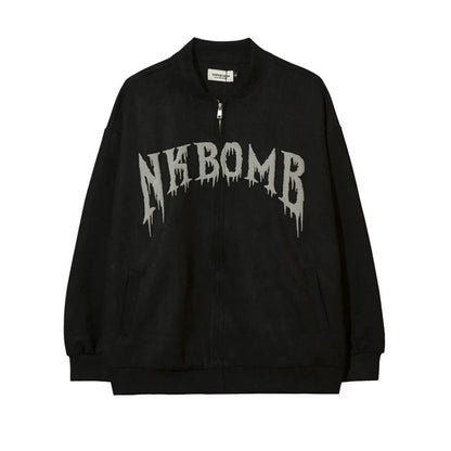 Men Jacket Coat Baseball Jacket Men's Spring and Autumn Print Jacket
