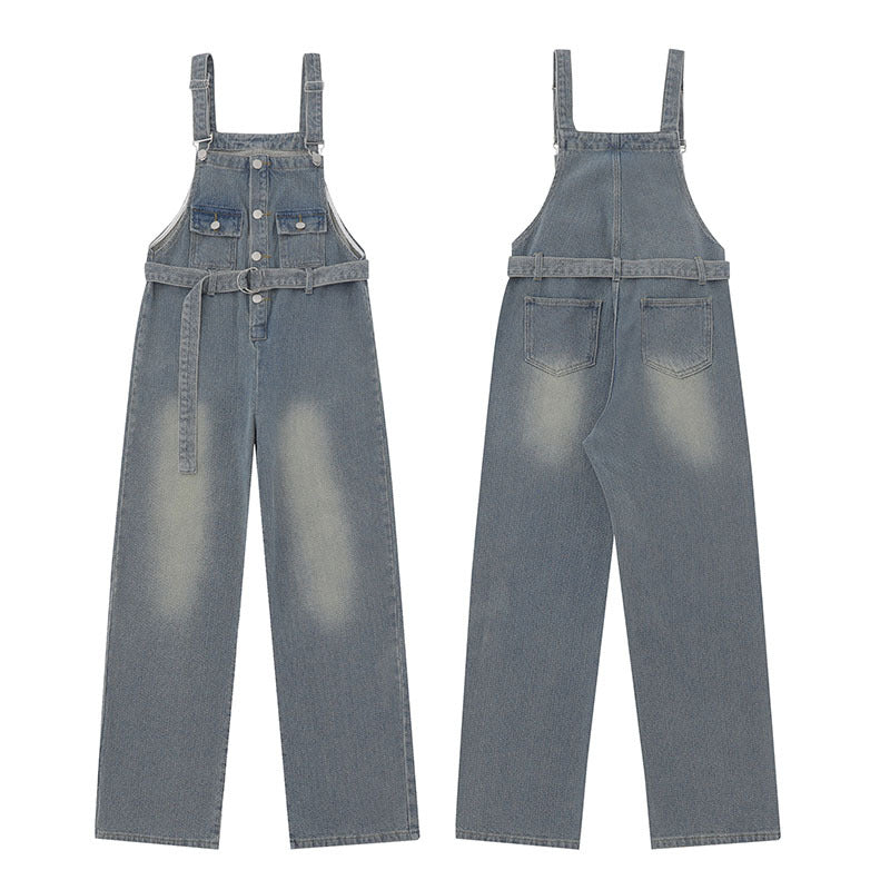 Cargo Pants Retro Overalls Jumpsuit