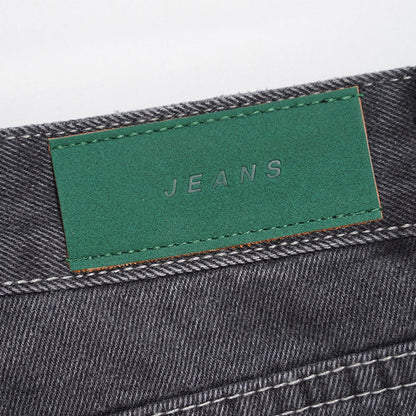 Men Jeans Vintage Baggy Pants-Foot Frayed Edges