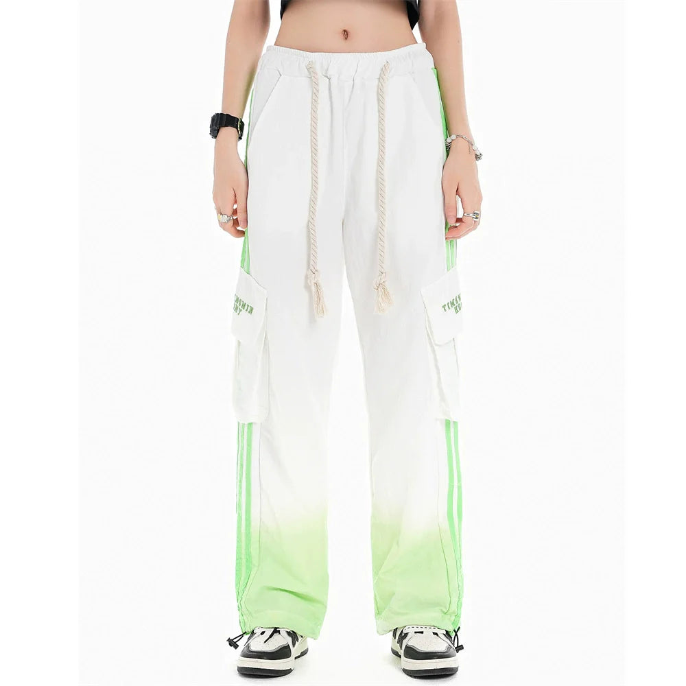 Men Sweatpants Casual Pants Men Straight-Leg Trousers Spring/Summer Workwear with Pocket Elastic Waist Baggy Pants