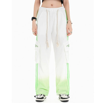 Men Sweatpants Casual Pants Men Straight-Leg Trousers Spring/Summer Workwear with Pocket Elastic Waist Baggy Pants