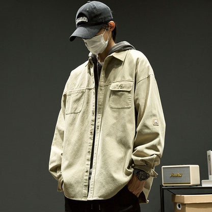 Men's Shirts Loose All-Match Retro Casual