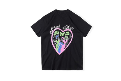 Cpfm T Shirt Portrait Printed Men's and Women's Short-Sleeved T-shirt