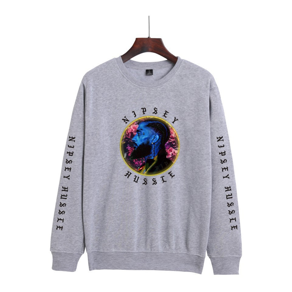 Nipsey Hussle Hoodie Rap Men's and Women's Loose round Neck Sweater