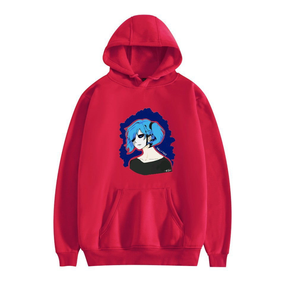 Sally Face Hoodie Sally Face Character Print Casual