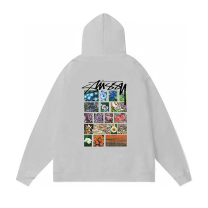 Stussy Hoodie Fall/Winter Fleece Hooded Sweater