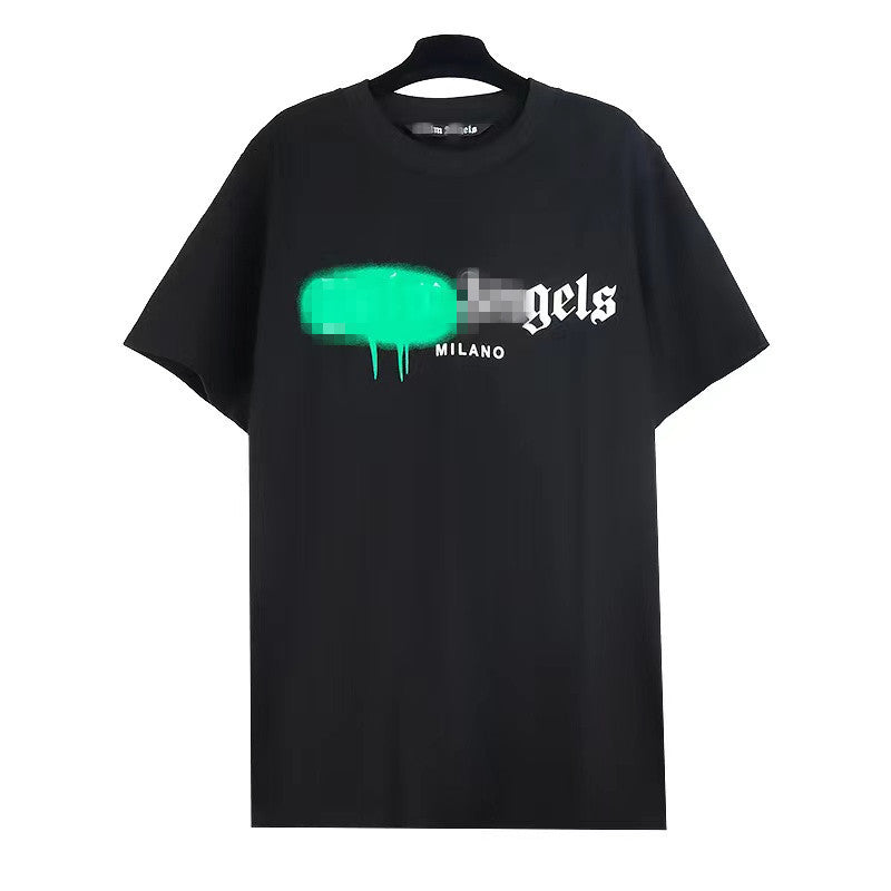 Palm Angle T Shirts Graffiti Flow Paint Printing Couple