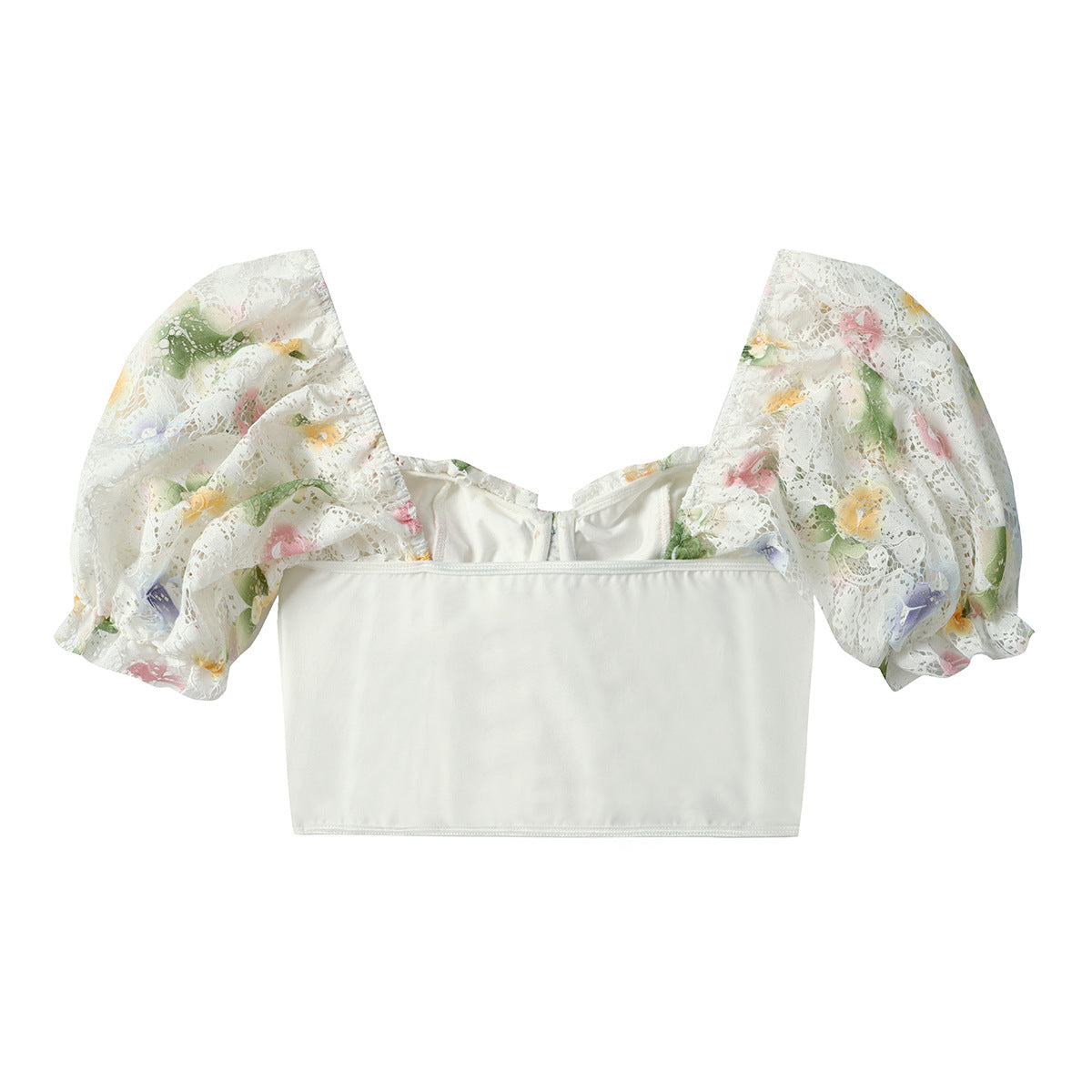 Women Party Tops Sexy Backless Puff Sleeve T-shirt Top