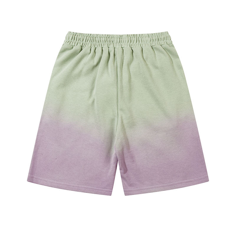Men Shorts Tie-Dye Gradient Casual Shorts