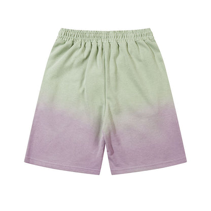 Men Shorts Tie-Dye Gradient Casual Shorts