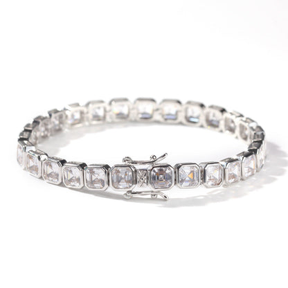 Bracelet Bracelet Copper Zircon Hip Hop Spectrum St. Valentine's