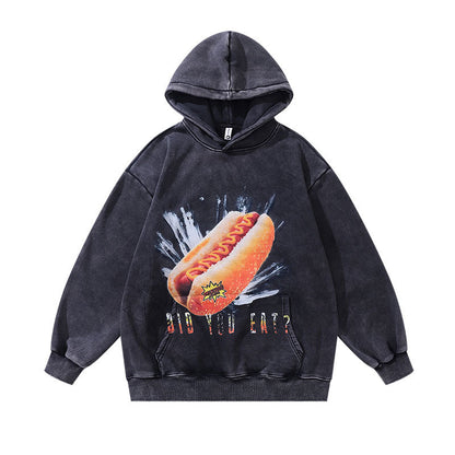 Men Hoodie Hip Hop Cartoon Hooded Sweatshirt