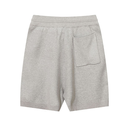 Men Shorts Vintage Knitted Sports Shorts