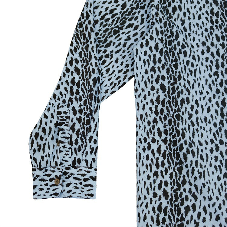 GUILTYPARTIES TIGER Shirts Leopard print, Hawaiian long sleeve shirt