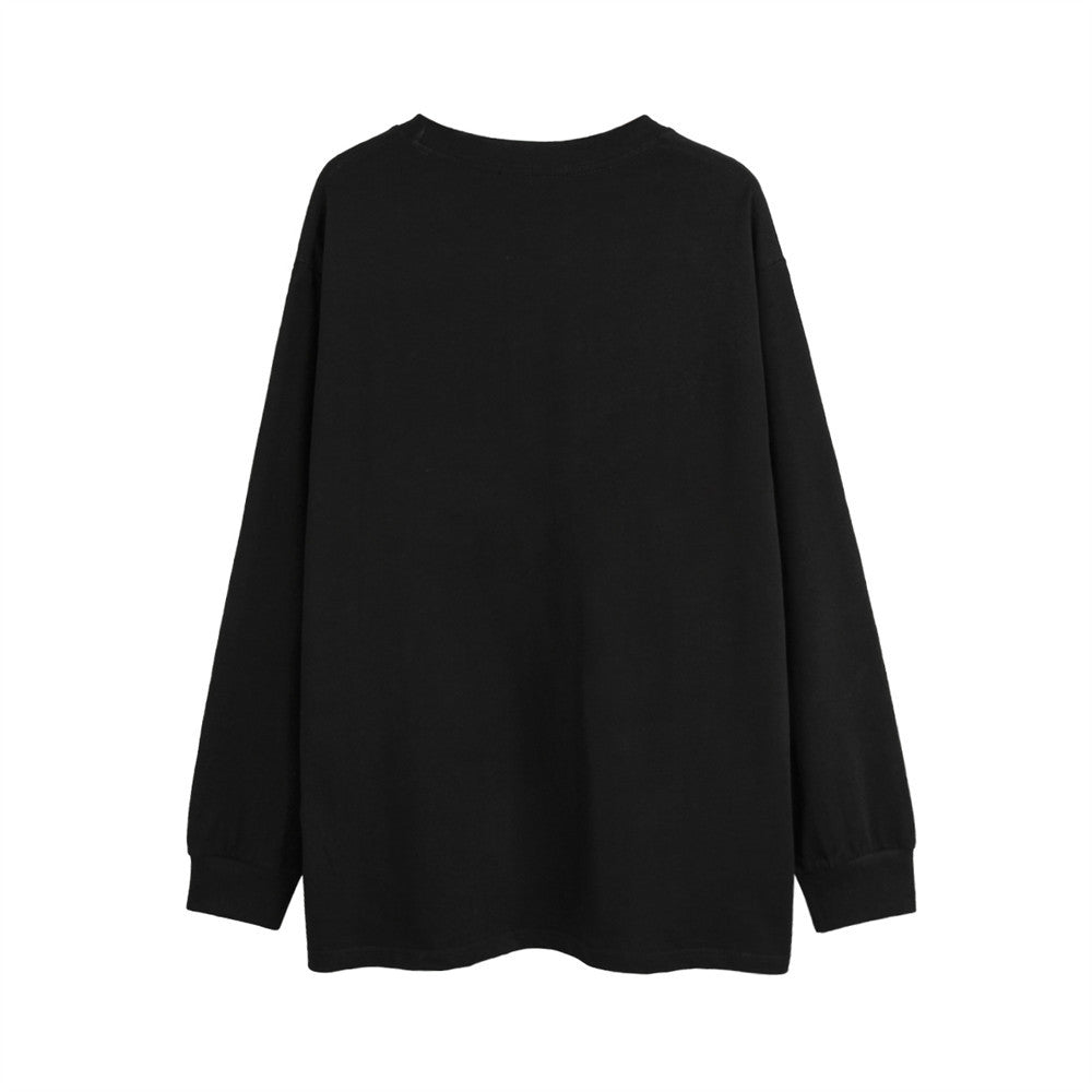 Men Long Sleeve T-shirt XINGX Printed Bottoming Shirt Loose