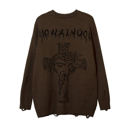 Women Sweater Ripped Sweater