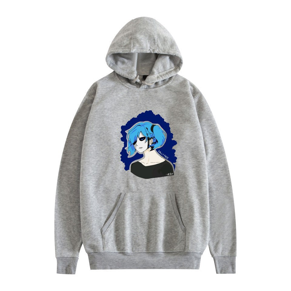 Sally Face Hoodie Sally Face Character Print Casual