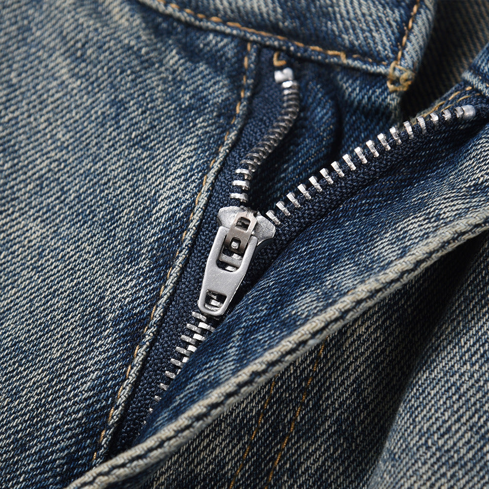 Men Jeans Old Retro Loose Casual
