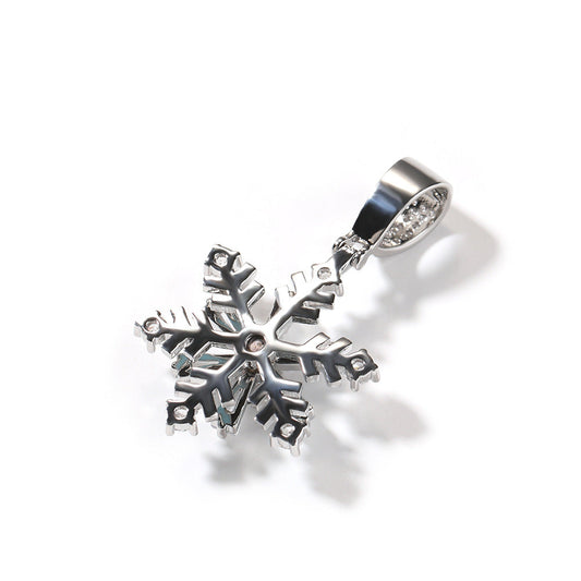 Jewelry Winter Rotating Snowflake Luminous Nightclub Versatile Jewelry St. Valentine's Spectrum Royalty Night light