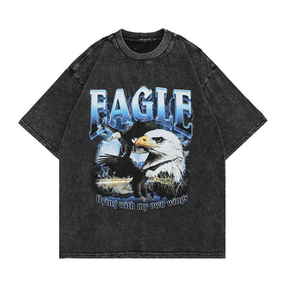 Men's T-Shirt Printed Short-Sleeved T-shirt Men's and Women's Casual Loose