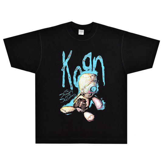 Rock Star T Shirt Korn Issues T-shirt Rock Band American Style Loose Vintage Short Sleeve