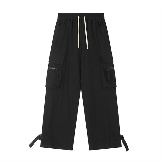 Men Sweatpants Multi-Pocket Workwear Trousers Men's Loose Casual Sports Pants