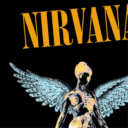 Rock Star T Shirt Nirvana in Utero Nirvana Band T-shirt Rock Retro High Street Male Vintage Short Sleeve