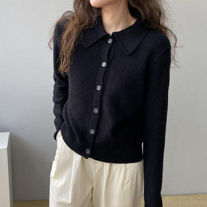 Women Cardigan Sweater Knitted Cardigan Autumn Sweater Jacket Long-Sleeved 8t8205