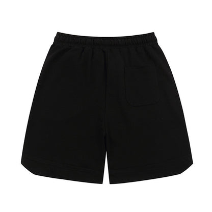 Men Shorts Elastic Waist Loose Wide Leg Sports Summer