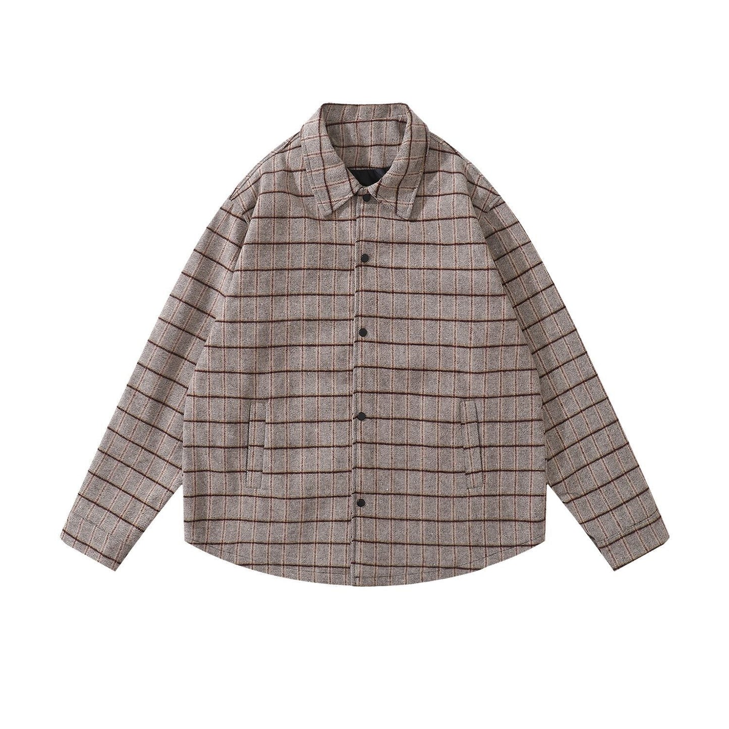 MIJKO Mens Jacket Plaid jacket