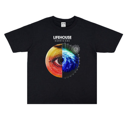 Rock Star T Shirt Lifehouse House of Life Choir Rock Band T-shirt Short Sleeve Loose Men and Women