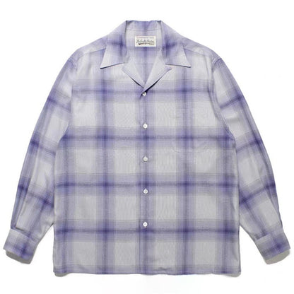 GUILTYPARTIES TIGER Shirts checked striped Hawaiian long-sleeved shirt