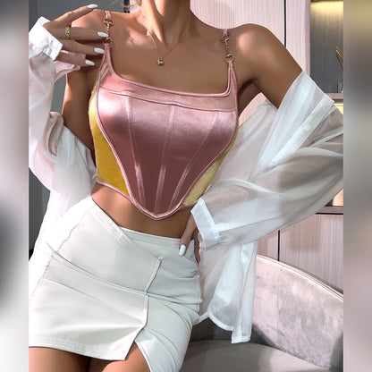 Women Party Tops Backless Underwaist