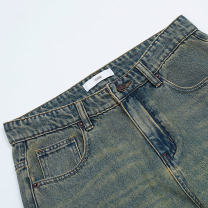 Men Jeans Loose Retro Leisure