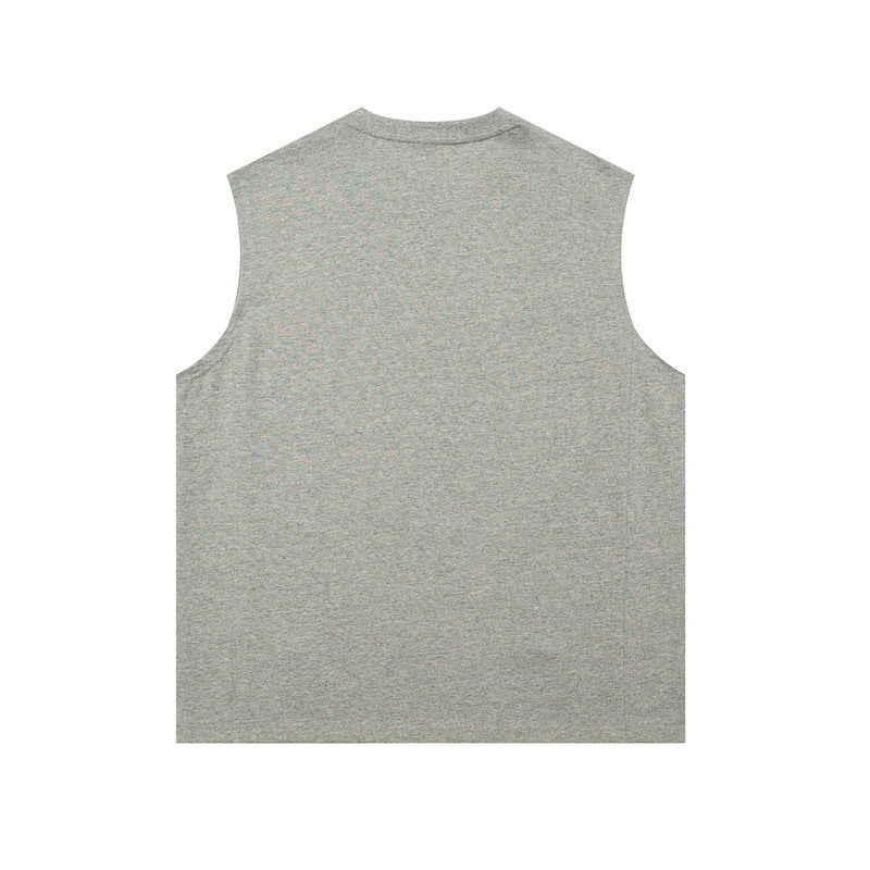 Women Vest Cotton Sports Vest Loose Sleeveless Basketball T-shirt