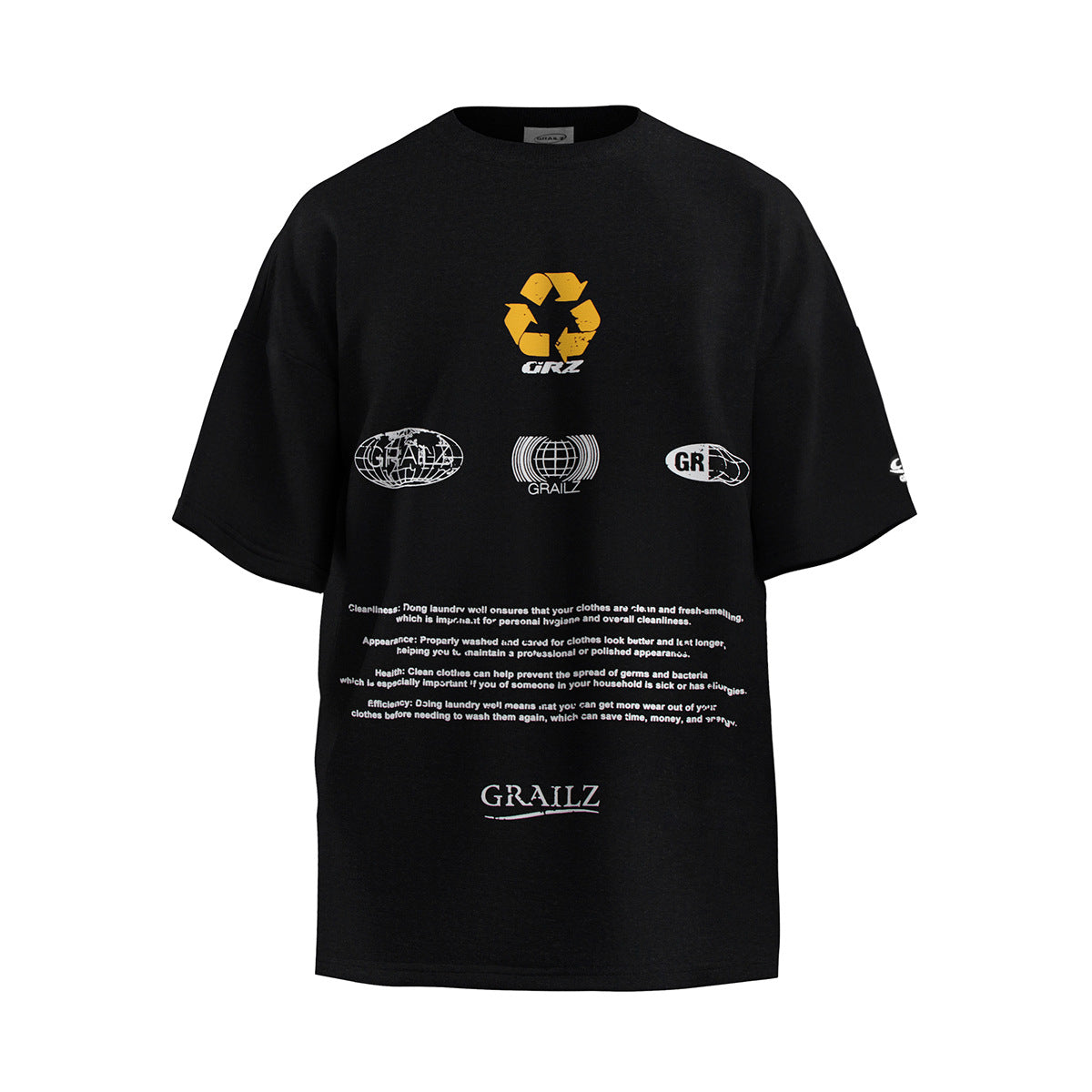 Unisex T-Shirts GRAILZ PROJECT G/R Loose Casual T-Shirt