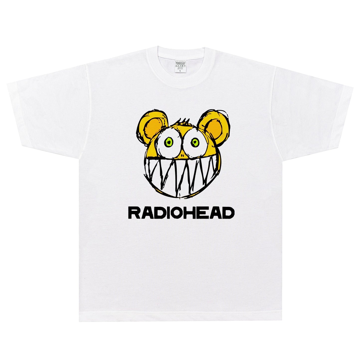 Rock Star T Shirt Radiohead Logo T-shirt Electric Street Retro Loose Short Sleeve