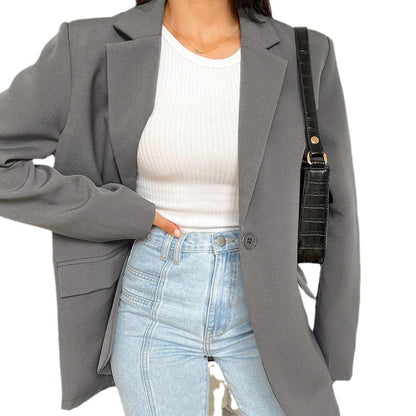 Women Trench Coat Suit Jacket Autumn and Winter Long Sleeve