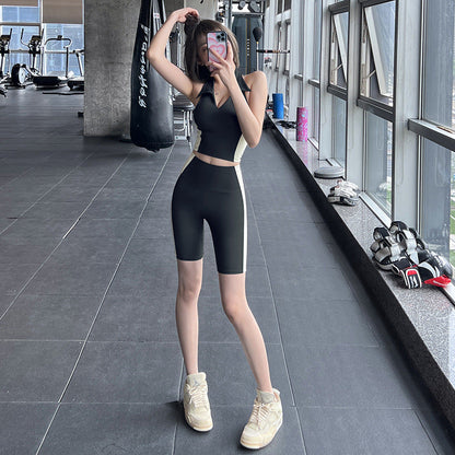 Women Yoga Sports Shorts Yoga Clothes Suit Quick-Drying Fitness Running