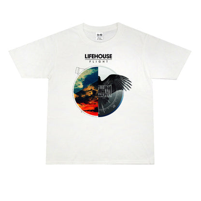 Rock Star T Shirt Lifehouse House of Life Choir Rock Band T-shirt Short Sleeve Loose Men and Women