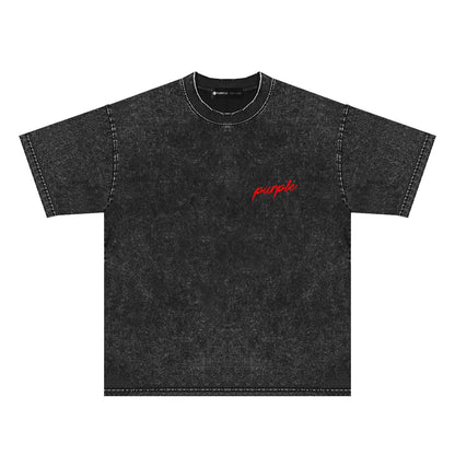 Purple Brand Distressed T Shirts Short Sleeve