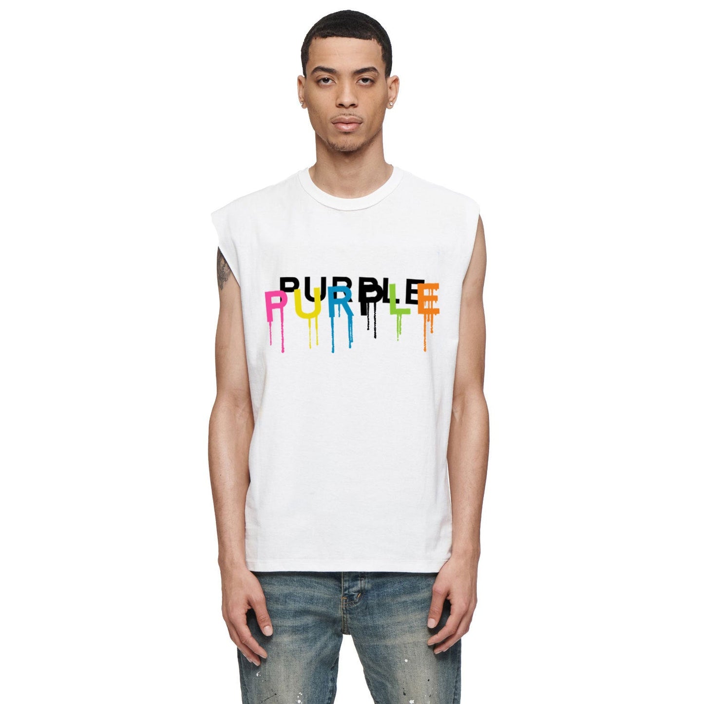 Purple Brand Tank T Shirts Sleeveless T-shirt Vest