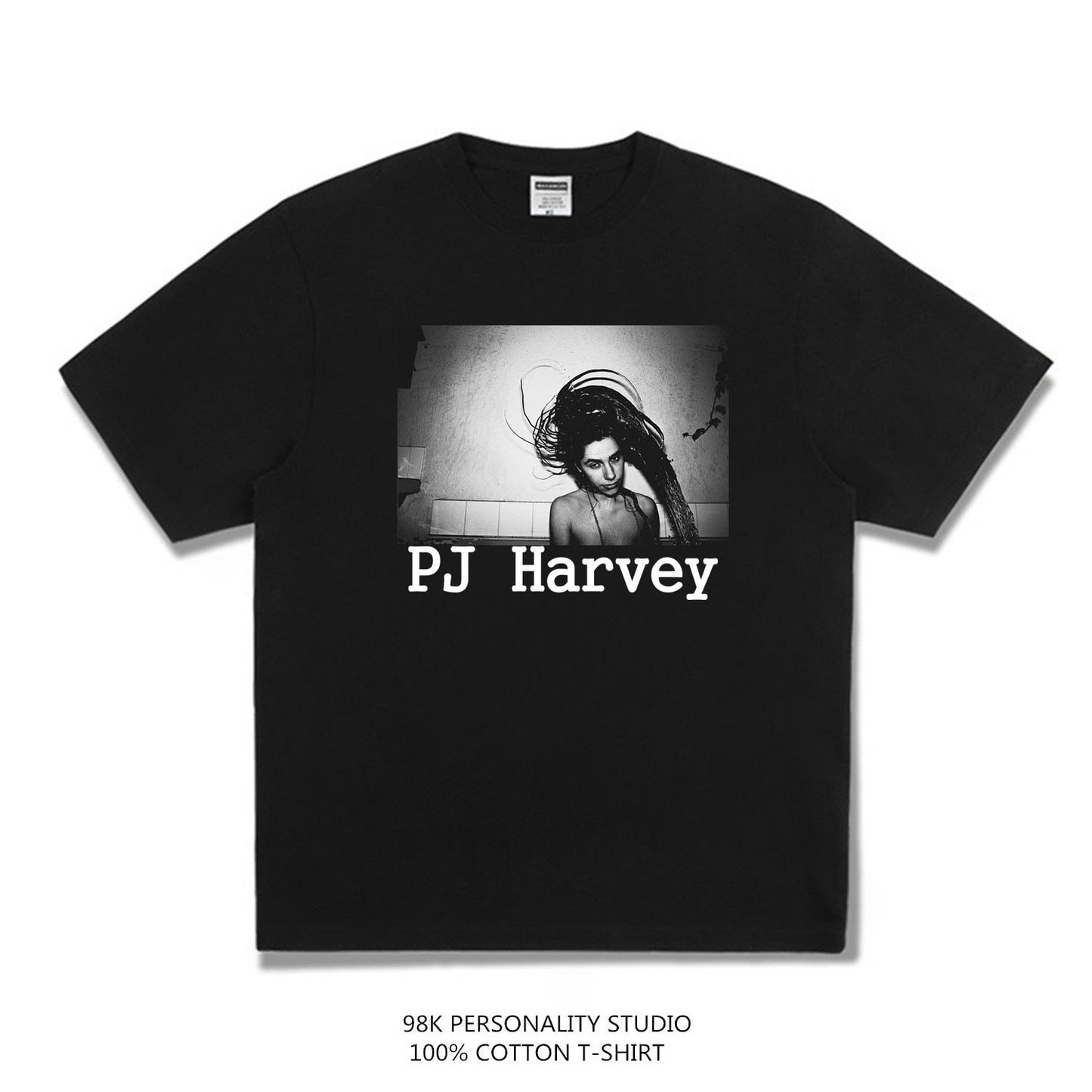 Rock Star T Shirt P J Harvey Female Singer Fashion Brand Printing T-shirt Short Sleeve Cotton