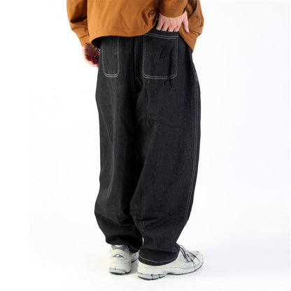 Men Jeans Loose Tapered Workwear Casual