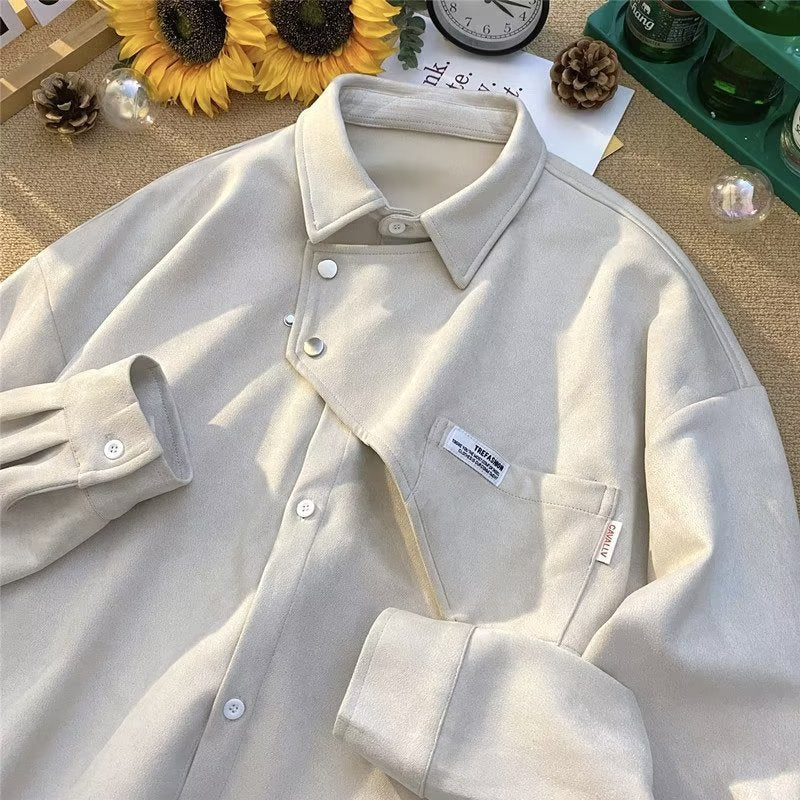 Men Shirts Cityboy Summer Suede Jacket