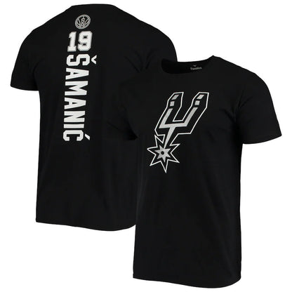 NBA T-Shirts Outdoor Sports T-Shirt Men's NBA Spurs Basketball Jacket Short Sleeve