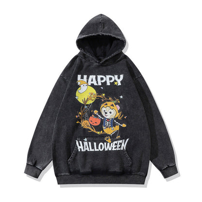 Men Hoodie Two-Dimensional Animation Printed Casual Hooded Sweater Couple Hoodie