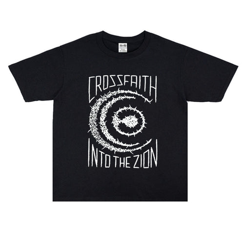 Rock Star T Shirt Crossfaith Electronic Nuclear Combination Printed Short Sleeve T-shirt Cotton Loose