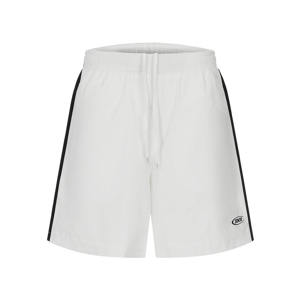 Men Shorts Side Striped Loose Sports Shorts Elastic Waist