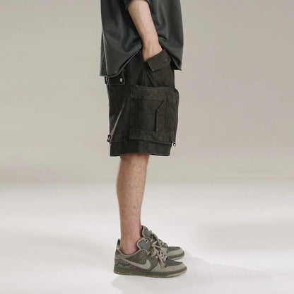MIJKO Men Shorts Make old Casual Unisex Shorts